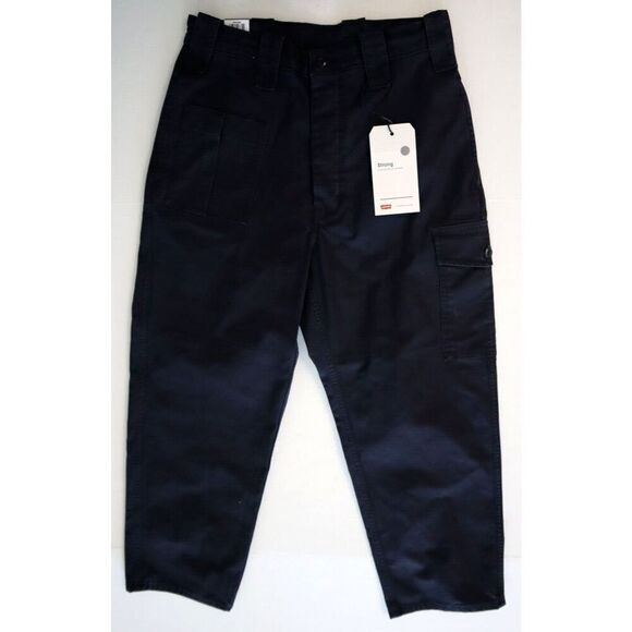 Levi's A29410003 Women's Sz 30x27 Black Relaxed-Fit Utility Pants - Picture 1 of 6